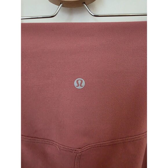Lululemon WUNDER TRAIN HR CROP High-Rise Rose Pink Athletic Leggings Size 2 - Picture 3 of 5